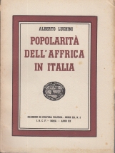 POPOLARITÀ DELL'AFFRICA IN ITALIA