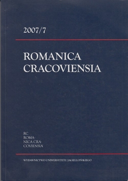 Romanica Cracoviensia 2007/7