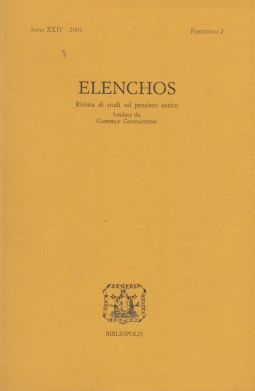 Elenchos Anno XXIV 2003