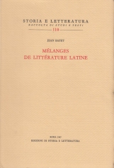 Melanges de litterature latine
