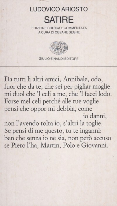 Satire - Ariosto Ludovico