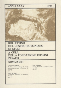 Bollettino del centro Rossiniano di studi anno 35 - 1995