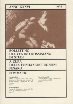 Bolletino del centro Rossiniano di studi anno 36 - 1996