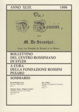 Bolletino del centro Rossiniano di studi anno 49 - 1999