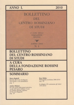 Bollettino del centro Rossiniano di studi anno 50 - 2010
