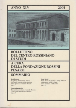 Bolletino del centro Rossiniano di studi anno 45 - 2005